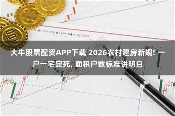 大牛股票配资APP下载 2026农村建房新规! 一户一宅定死, 面积户数标准讲明白